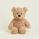 image 2 of Warmies Plush Brown Curly Bear Microwavable Weighted Teddy