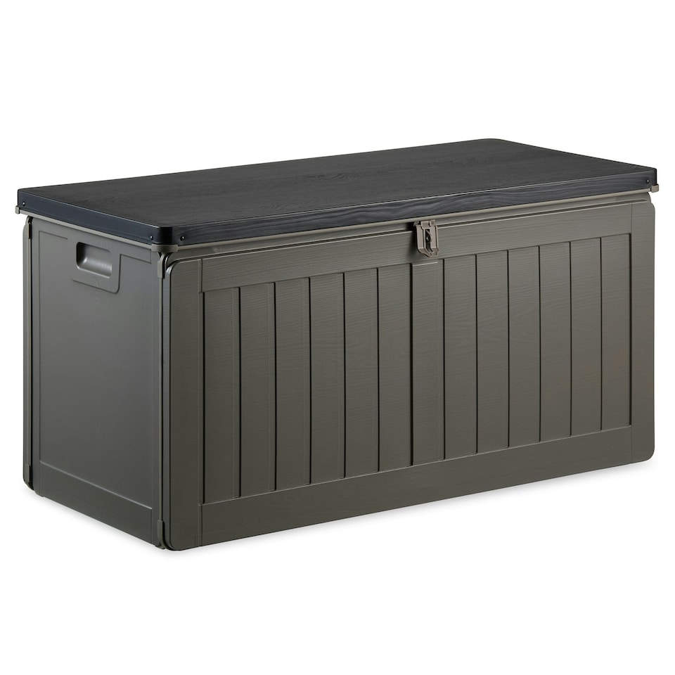 image 1 of VonHaus Garden Storage Box 190L Weatherproof with Lockable Lid | Grey | 1