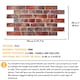 image 8 of NOVECRAFTO 3D Retro Brick Wall Panels – 6 Sheets, Covers 2.76 sqm (29.76 sq ft), 96x48cm – Old Red Brick Effect PVC Cladding for Kitchen, Office, Living Room