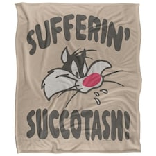 Looney Tunes Sufferin Succotash Doodle Blanket - Multicoloured - One Size