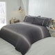 image 1 of Diamante Teddy Duvet Cover Set with Pillowcase Grey | Double