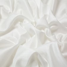 White Satin Back Dupion Fabric for Dressmaking, 112cm / 44" Wide - per metre