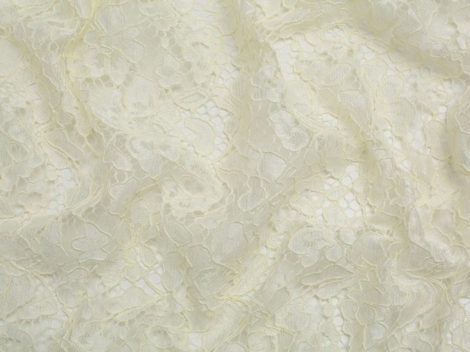 Minerva Core Range Cream Corded Lace Fabric for Bridal, Dressmaking, 146cm / 57" Wide - per metre