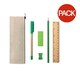 image 1 of MidOcean Tekina Stationery Set (Pack of 6) - Beige - One Size Brown