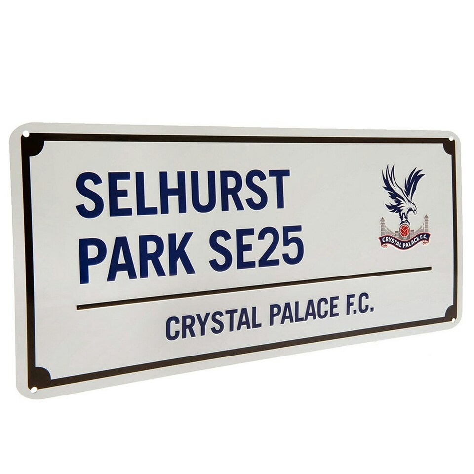 image 1 of Crystal Palace FC Selhurst Park SE25 Plaque - White/Blue - One Size