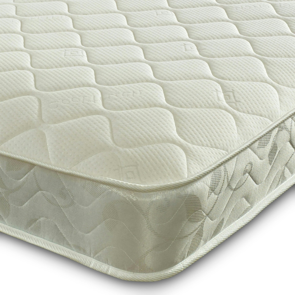 image 1 of Cooltouch Hybrid Shorty Mattress - 18cm Deep, Memory Foam & Coil Spring Support White | King