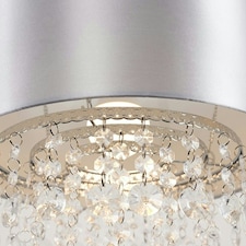 ValueLights Acrylic Jewel Effect Droplet Grey Ceiling Pendant Light Shade