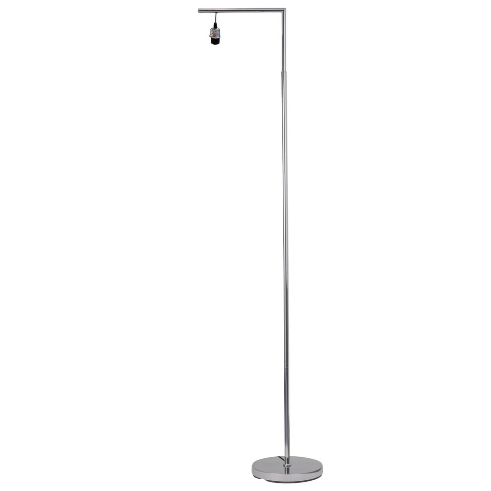 image 1 of Chrome Angled Floor Lamp Base Only | Chrome | Small | 1