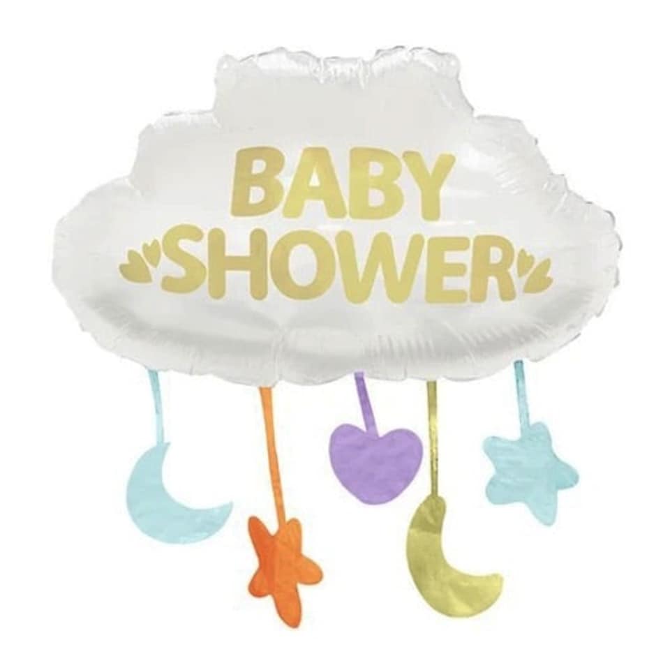 Baby Shower Cloud Helium Foil Giant Shaped Balloon 53cm / 21 in
