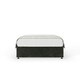 image 2 of Charcoal Chenille No Drawer Divan Base Super King