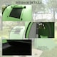 image 5 of Outsunny 2 Room Camping Family Tent for 3-4 Man, 3000mm Waterproof, Green