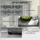 image 6 of Outsunny 5 PCs Rattan Garden Furniture Set with Reclining Chairs, Grey