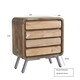 image 3 of Aspen 4 Drawer Wide Chest - Metal/Wood - L38 x W70 x H70 cm