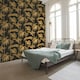 image 2 of AS Creation Lola Paris Palm Leaf Textured Wallpaper - Black/Gold - 10m x 53cm | Black