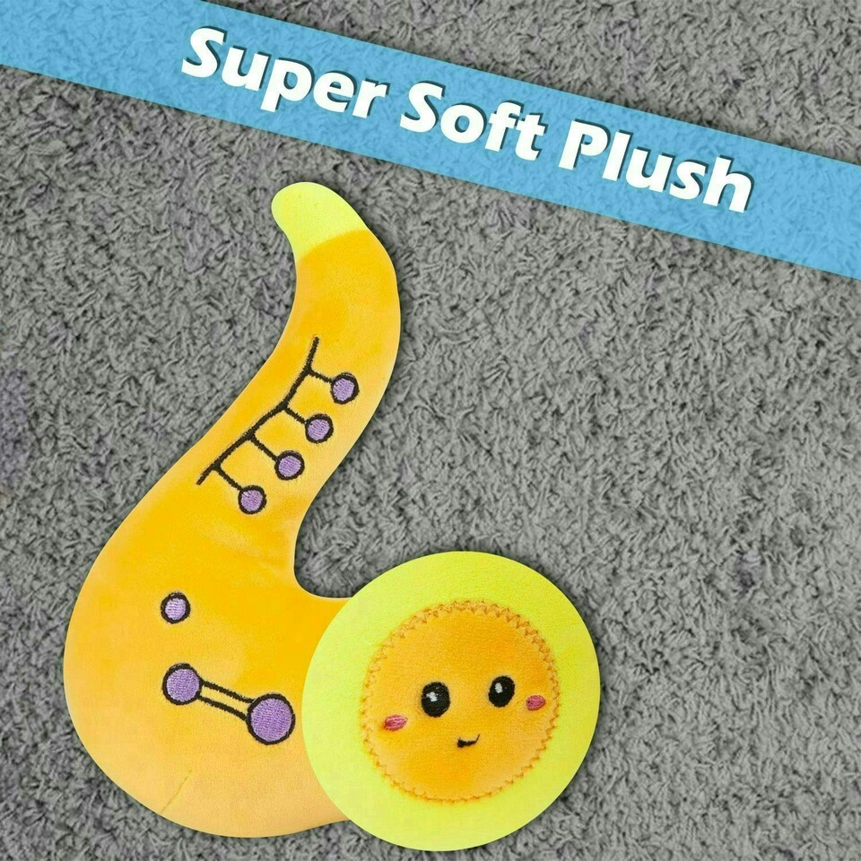 image 1 of Saxophone Soft Toy Cute Plushie Huggable Cuddly Stuffed Toy 16cm Yellow