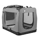 image 2 of KCT Extra Large Grey Fabric Pet Carrier Crate Travel Transport Bag for Cats and Dogs