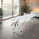 image 9 of Massage Table Set Massage Bench Massage Table 2 Zone Massage Bed Cosmetic Lounger Bag Bolsters Head And Armrests | White | white | 1