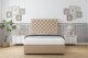 image 1 of Sloomy Mayfair Pebble Plush Divan Bed With Mattress No Drawers With 26" Strutted Headboard 5' King | Brown | Pebble | King | 1