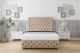 image 1 of Sloomy Vienna Pebble Plush Divan Bed With Mattress 2 Drawers Left Side With 54" Floor Standing Headboard & 12" Matching Footboard 5' King | Brown | Pebble | King | 1
