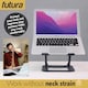 image 8 of Futura Laptop Stand Adjustable Portable Riser, Grey Foldable Aluminium Holder for MacBook AirPro and 11 to 17 inch Laptops | Grey | Grey | One Size | 1