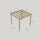 image 3 of Box Pergola - Wood - L360 x W360 x H270 cm - Light Green