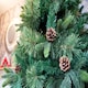 image 9 of 7FT Californian Boulder Bushy Look Luxurious Forest Green Artificial Christmas Tree Pine Cones Hinged Branches | Green | Green | 7ft
