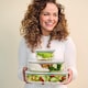 image 3 of Mepal Easyclip Glass Food Storage Box 2250ml - Nordic Sage