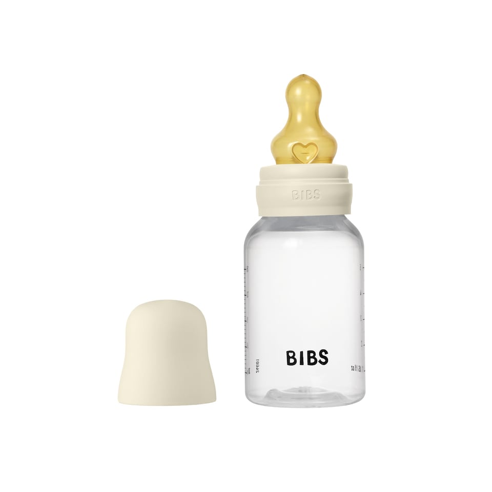 image 1 of BIBS BPA-Free PP 150ml Baby Bottle Latex 1 Pack Slow Flow Ivory | Cream