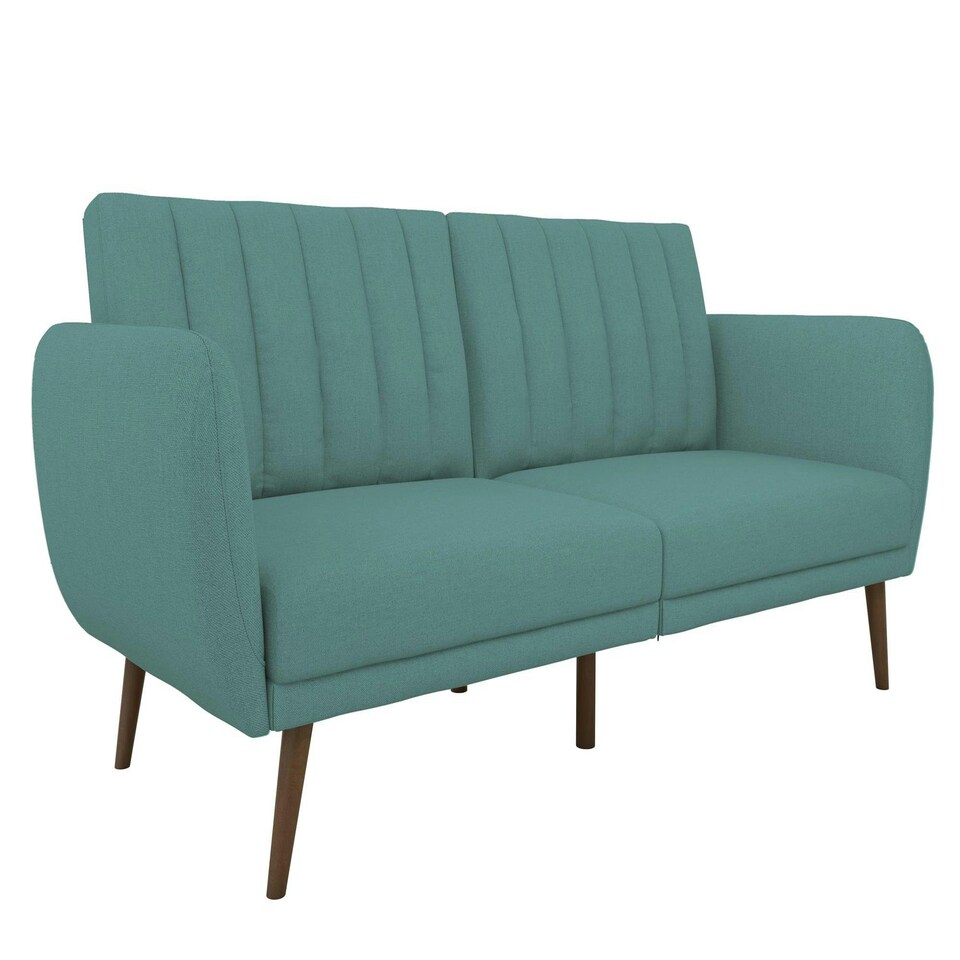image 1 of Brittany Sofa Bed in Light Blue fabric Blue | LIGHT BLUE LINEN