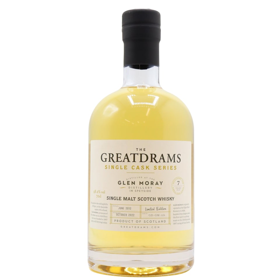 Glen Moray - Great Drams Rare Cask Series 2012 7 year old Whisky