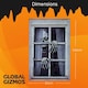 image 2 of Global Gizmos 47839 Skeleton Halloween Window Display