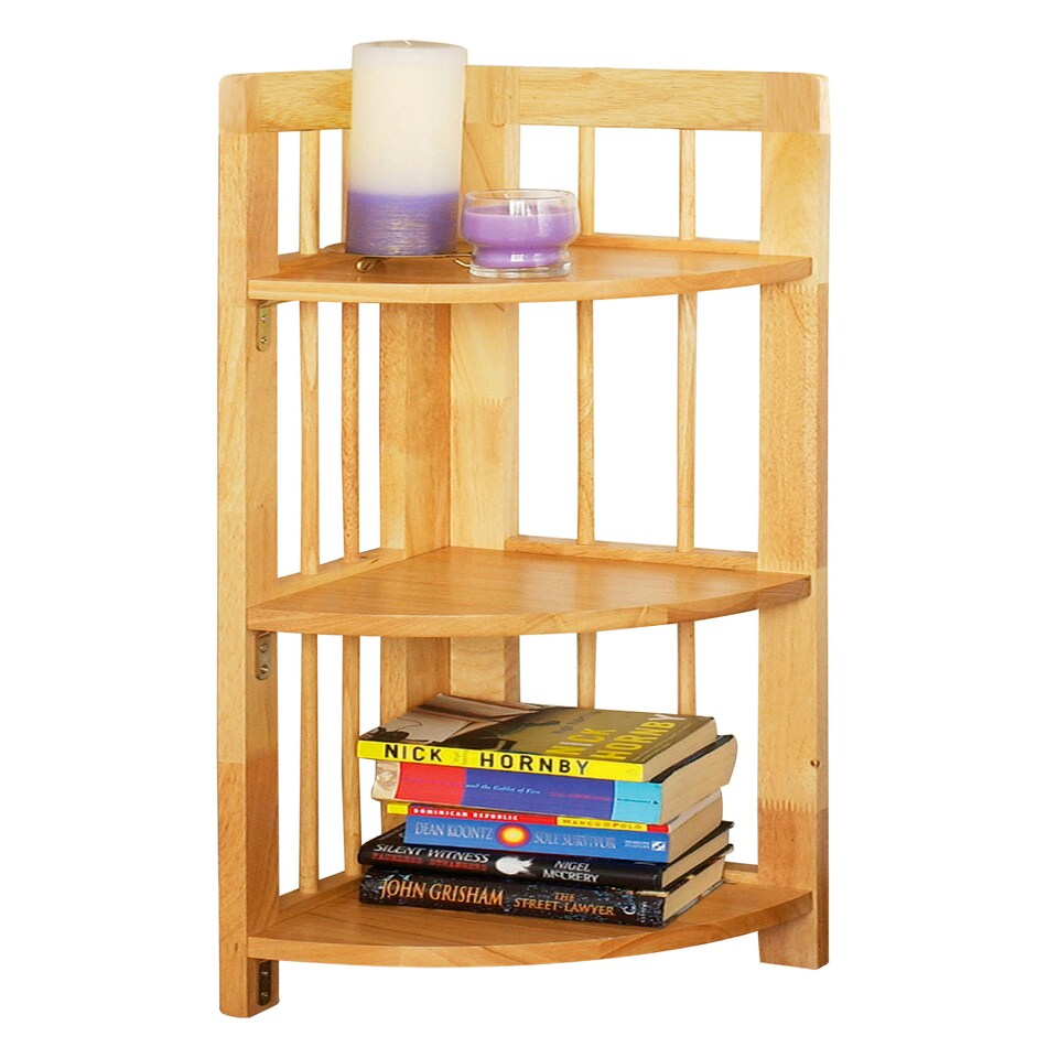 image 1 of Heva 3 Tier Natural Box Frame Corner Unit Cream