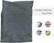 image 2 of Straame 100 Assorted Grey Postal Bags, Self-Seal, Flexible, Tear-Proof, 4 Sizes, 25 Each. | Grey | DL | 100