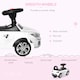 image 2 of HOMCOM Ride on Car Baby Toddler Walker Foot to Floor Sliding Car Slider White
