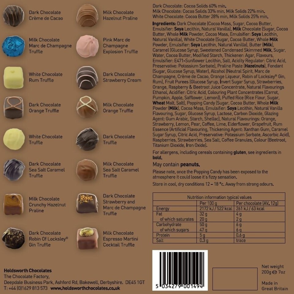 image 1 of Holdsworth Chocolates Theobroma Collection | 200g