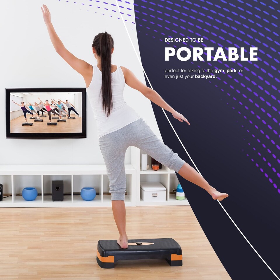 image 1 of Kayman Aerobic Exercise Step with Two Adjustable Height Levels