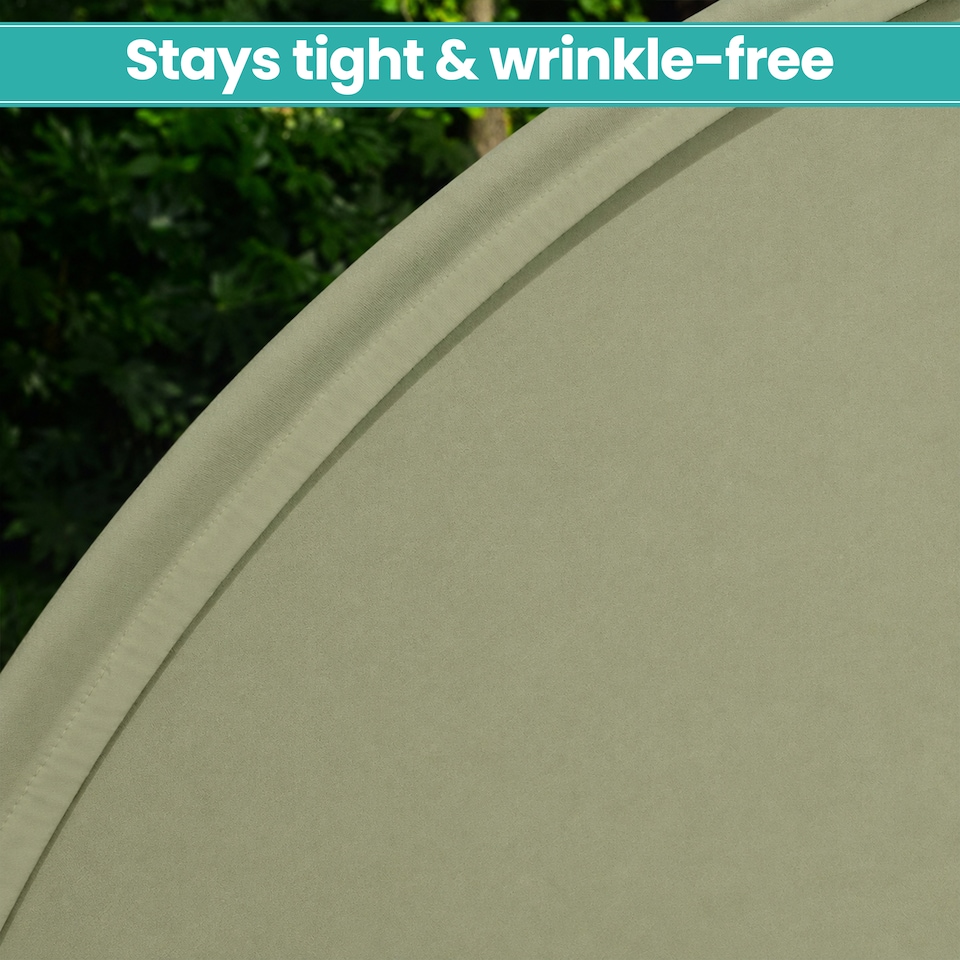 image 1 of 160GSM Sage Green Round Arch Backdrop Cover - 180cm