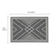 image 4 of JVL Expression Machine Washable Entrance Doormat and Runner Set - Stripe