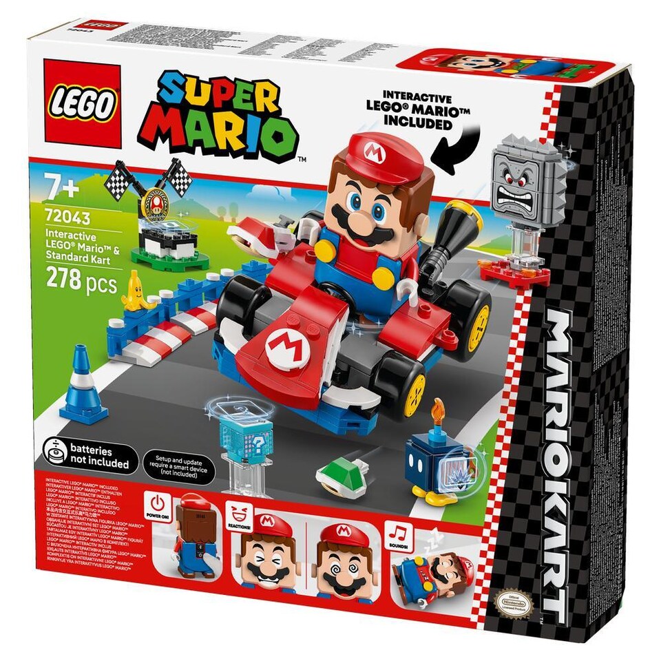 image 1 of Lego Super Mario: Mario Kart Interactive Lego Mario & Standard Kart