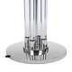 image 4 of Interiors by Premier Tall Acrylic And Tubular Base Floor Lamp Silver