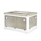 image 1 of Levede 2X Folding Storage Container Large with Lid Stackable on Wheel Plastic White | White