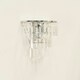 image 1 of ValueLights Pair Kelsks Clear Acrylic Droplet Wall Light & Bulb Silver