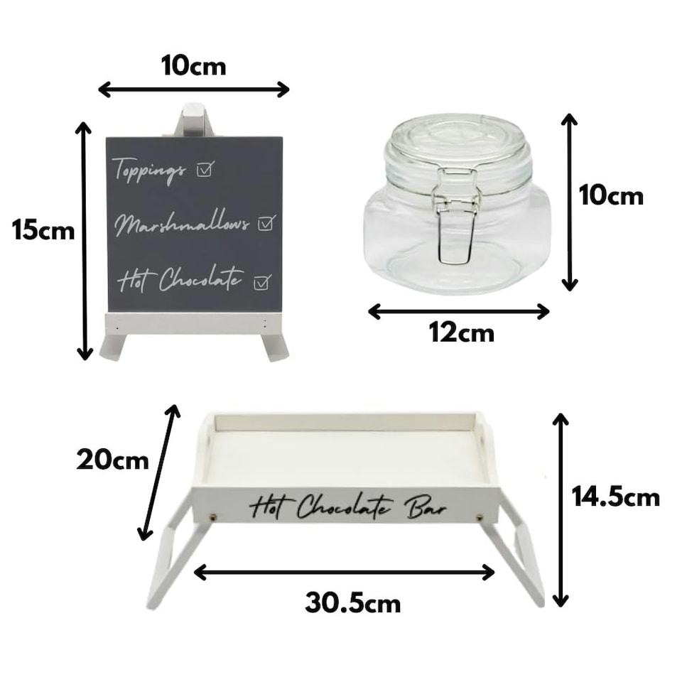 image 1 of Marco Paul Hot Chocolate Station Set 6pc