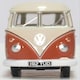 image 1 of Oxford Diecast VW T1 Samba Bus Sealing Wax Red/Beige Grey