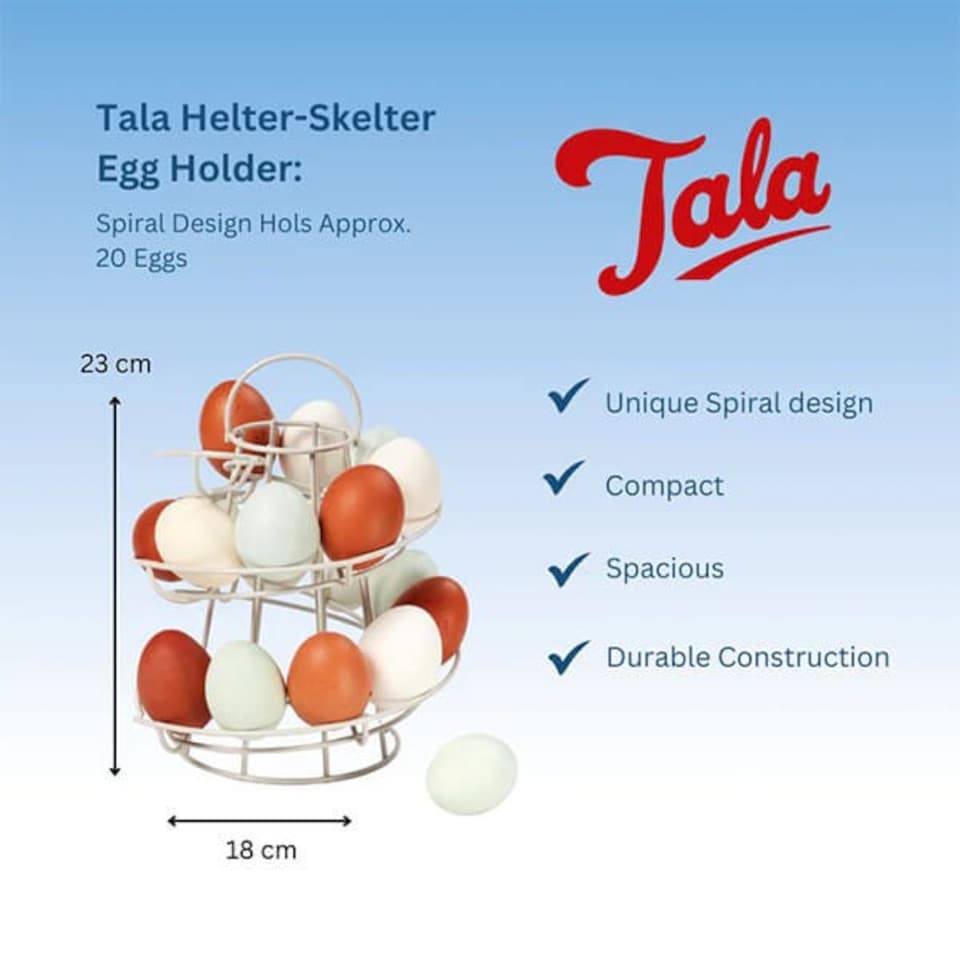 image 1 of Tala Cream Helter Skelter 20cm Egg Holder