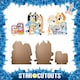 image 2 of Bluey & Bingo| Grannies| Heeler Family & Bluey Family Wedding Table Top Cardboard Cutouts - Pack of 3