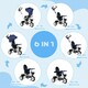 image 8 of HOMCOM 6 in 1 Trike for Toddler 1-5 Years with Parent Handle, Dark Blue