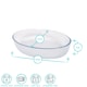 image 6 of Argon Tableware Optical Oval Glass Oven Dishes - 26cm x 17cm - Pack of 2 | Clear | Clear | 26cm x 17cm