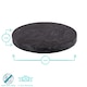 image 3 of Argon Tableware 12pc Marble Placemats & Round Coasters Set - Black Black