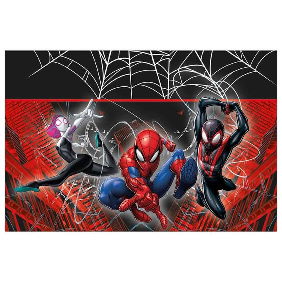 Spider-Man World of Webs Marvel Plastic Tablecover 1.8m x 1.2m